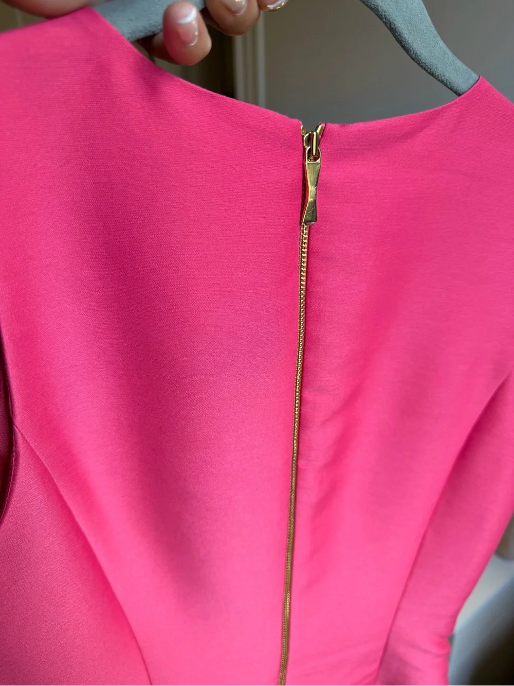 kate spade New York Pink Embellished Fit-and-Flare Dress 17in ptp